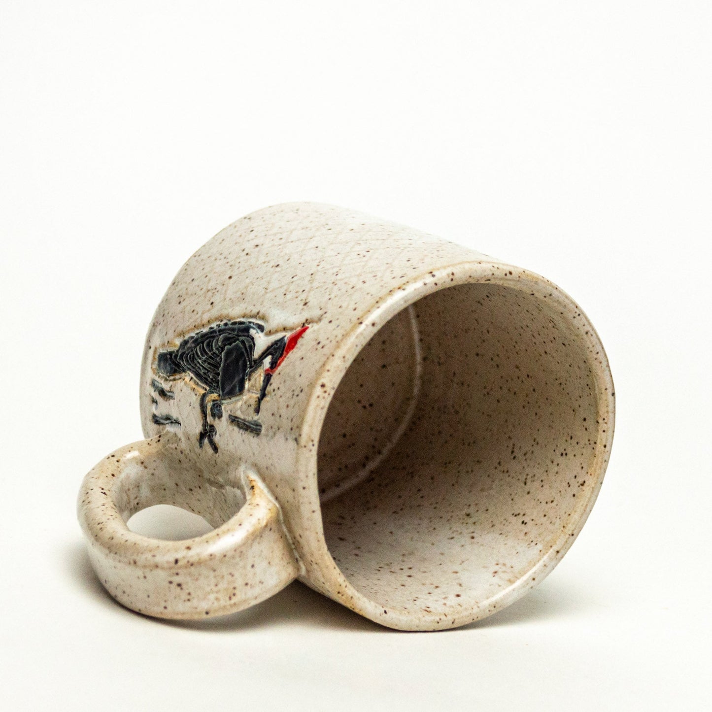 Woodpecker White Stoneware 10oz Mug