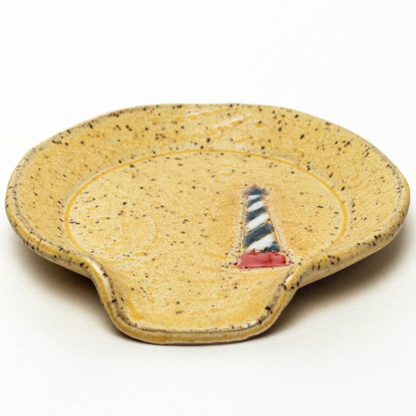 Lighthouse Design Beige Spoon Rest