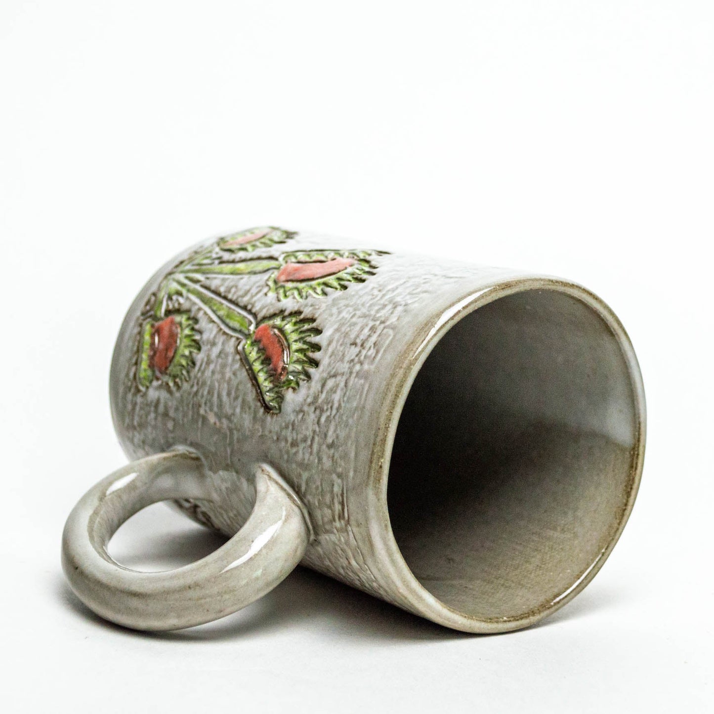 Venus Flytrap White 14oz Stoneware Mug