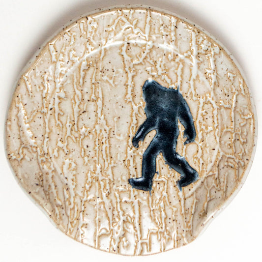 Sasquatch White Stoneware Spoon Rest