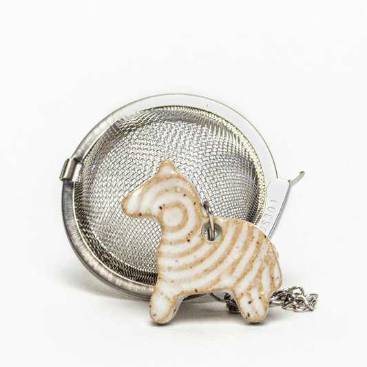 White Horse Charm w/ Tea Ball Infuser