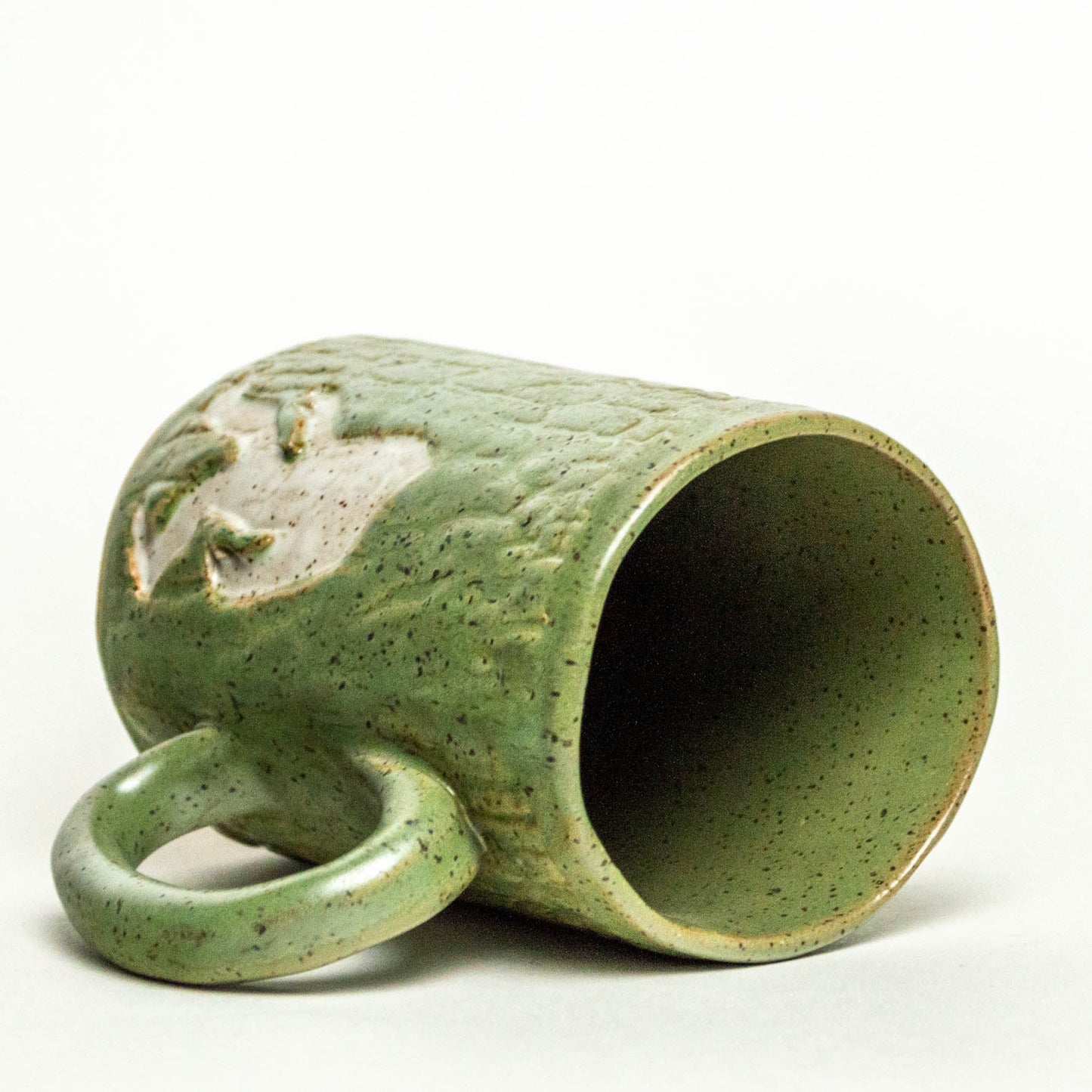 Yeti/Abominable Snowman Green Stoneware 14oz Mug