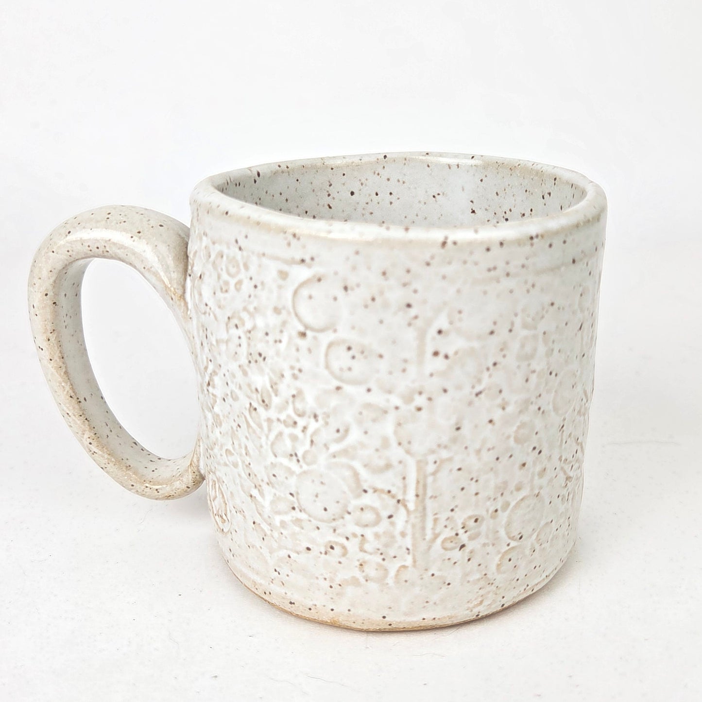 Brown Rabbit on White 10oz Stoneware Handmade Mug