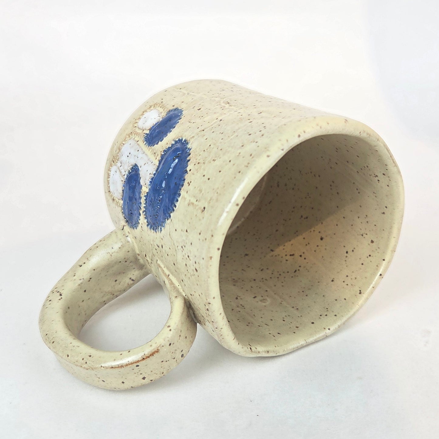 Blue Bonnet Mushroom on Butter 10oz Stoneware Mug