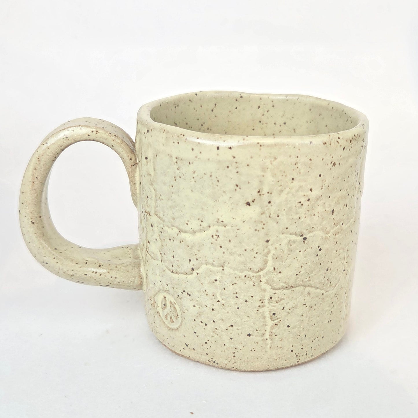 Blue Bonnet Mushroom on Butter 10oz Stoneware Mug