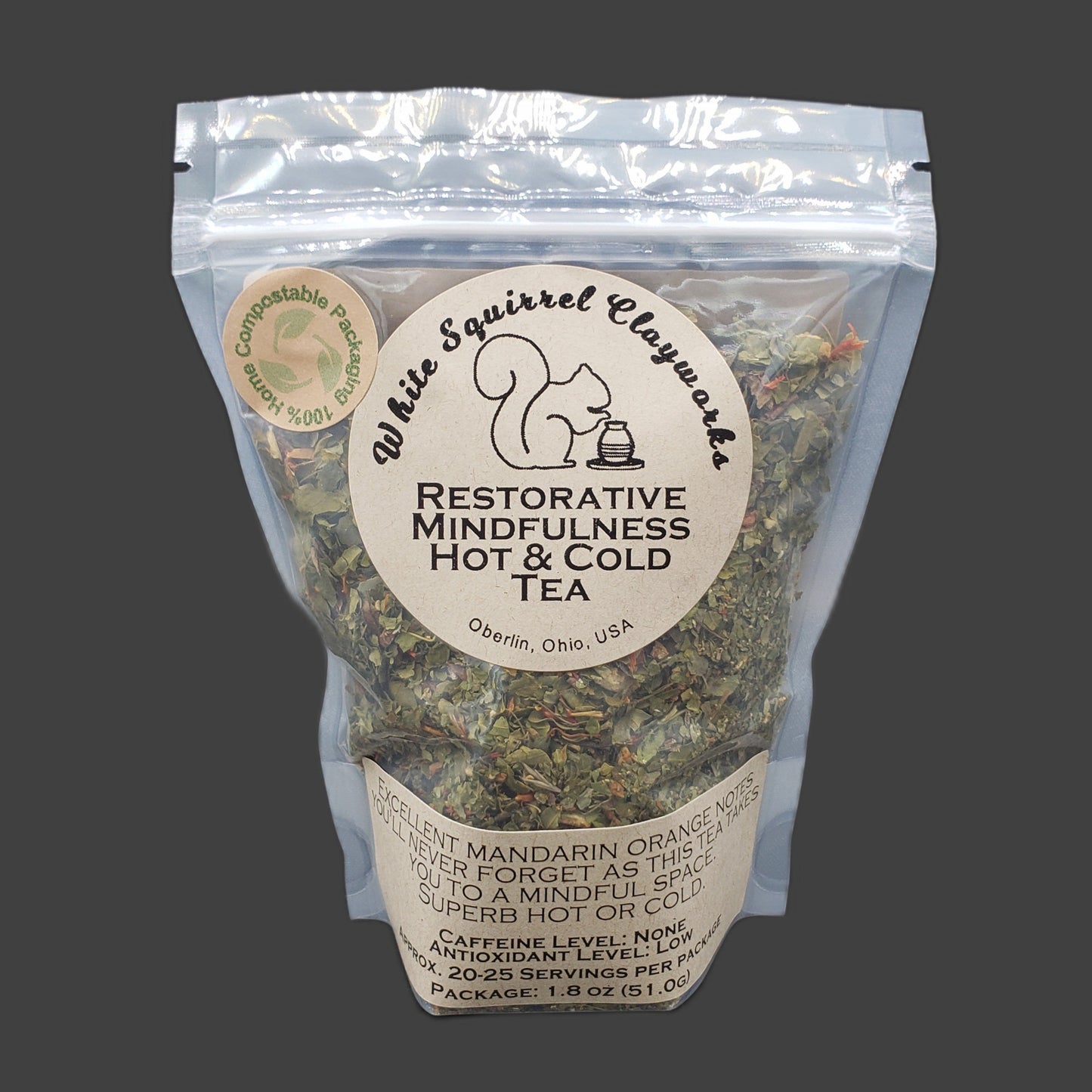 Restorative Mindfulness Hot & Cold Looseleaf Tea - 1.8oz - Home Compostable Packaging