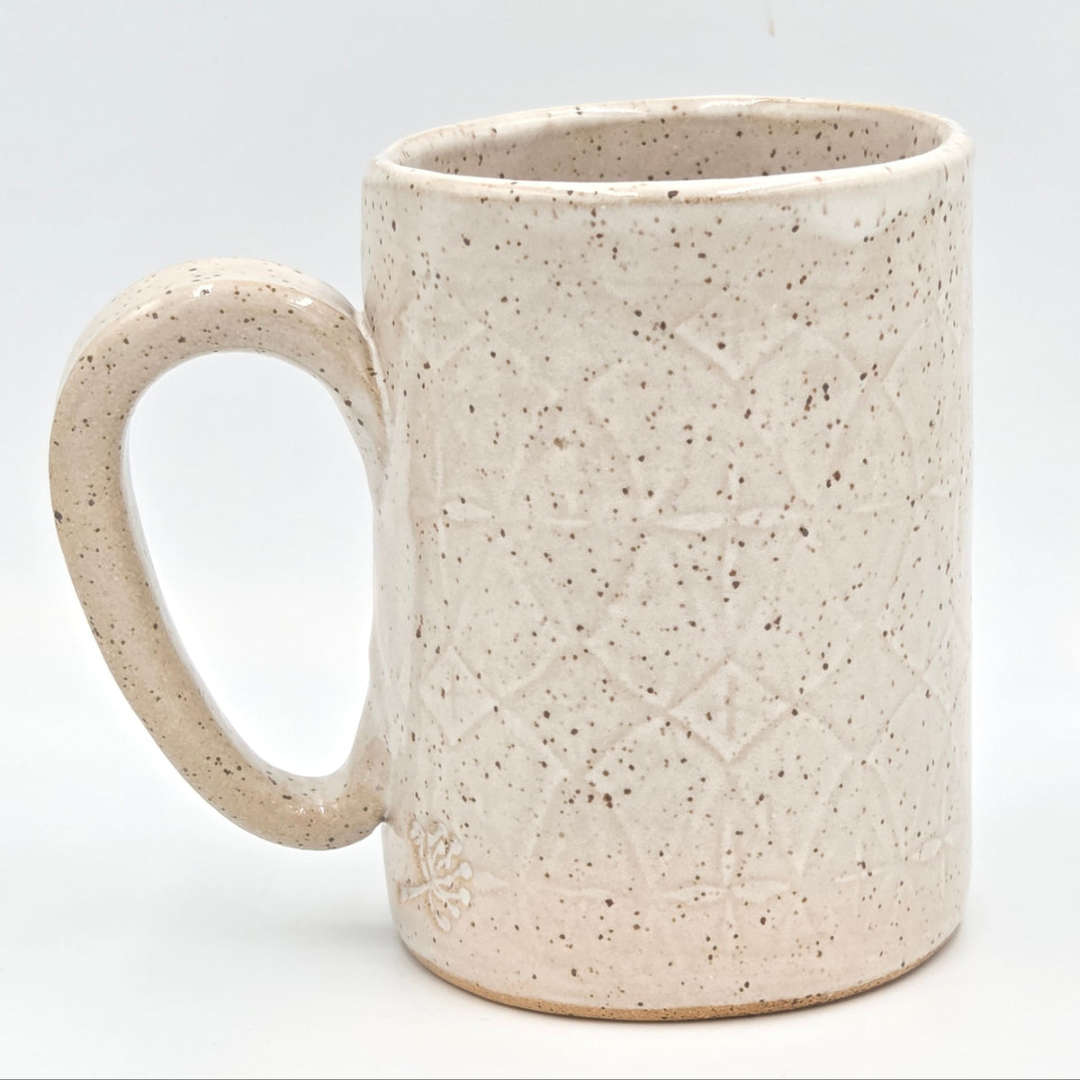 Atomic Cat MCM on White Retro Design Stoneware 14 oz Mug
