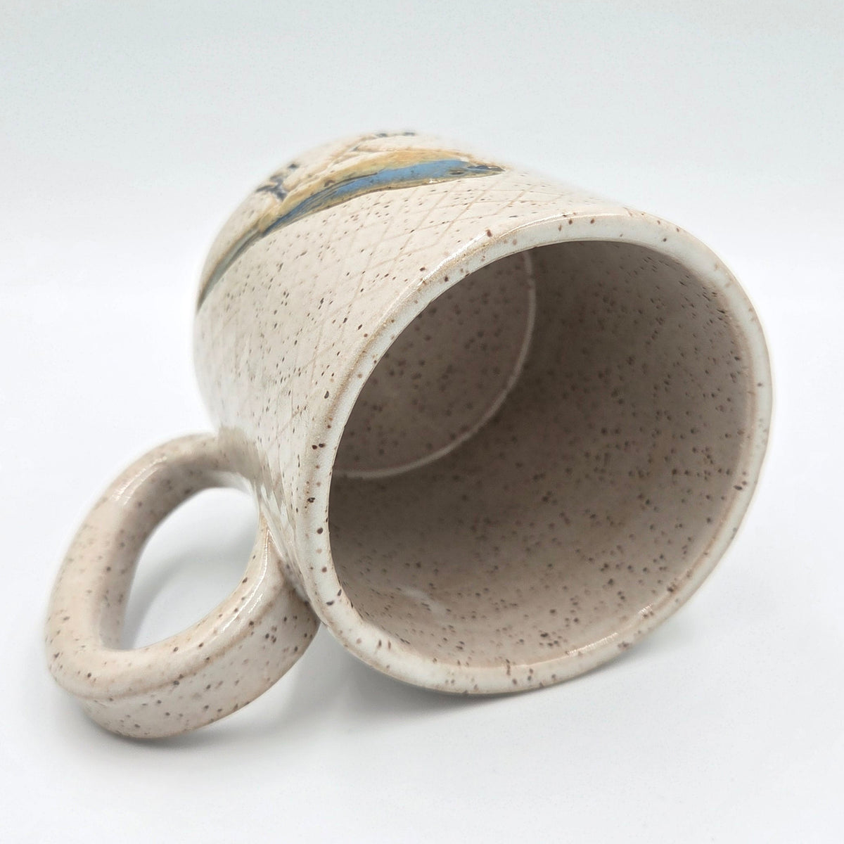 Blue Bird White 10oz Stoneware Mug