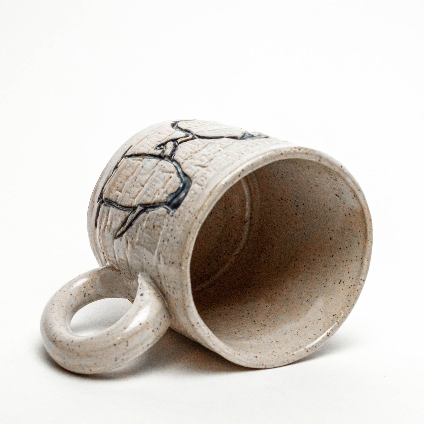 Penguins on White 10 oz Stoneware Mug