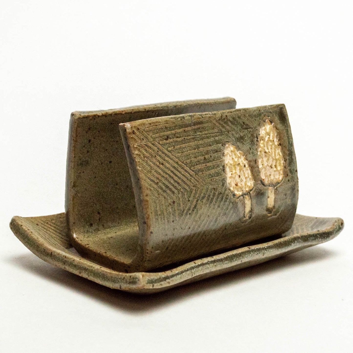 Morel Mushroom Gray Sponge Holder