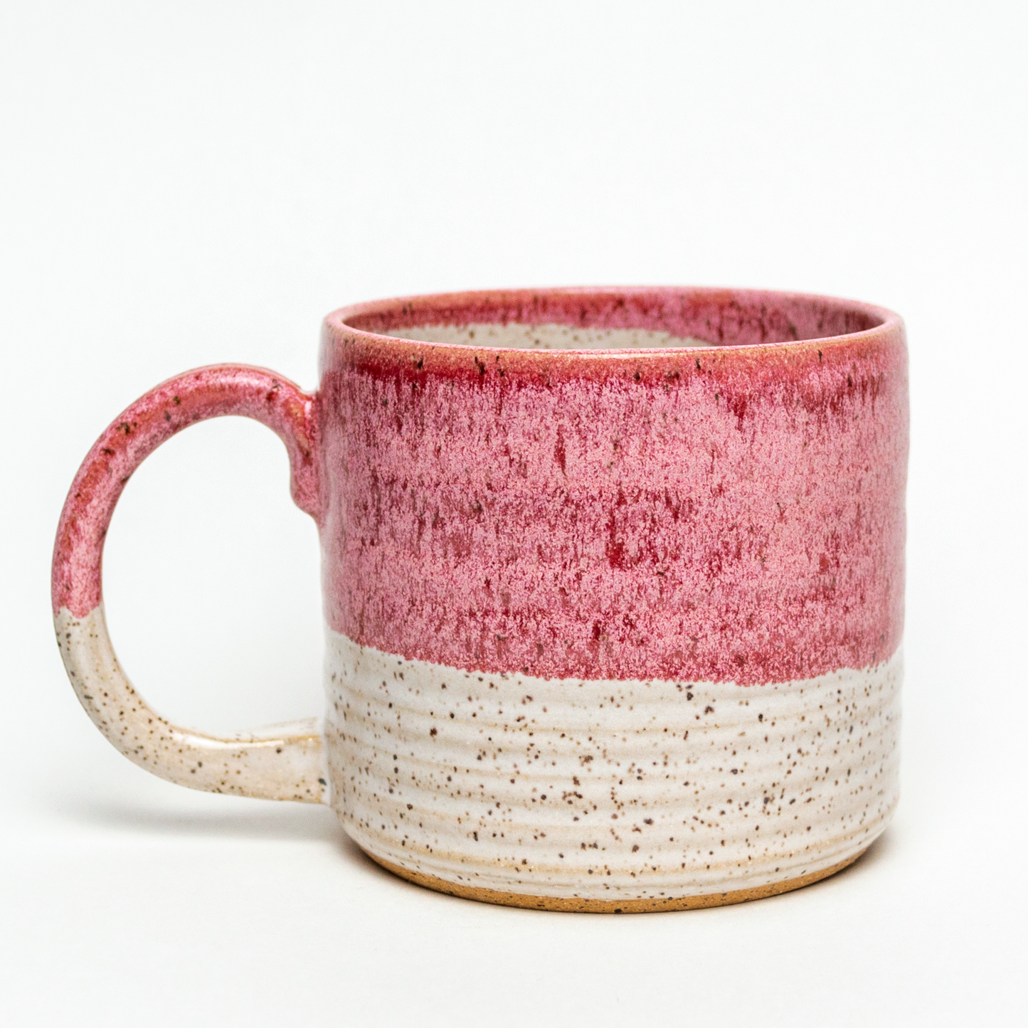 Frosted Cherry Hand Thrown Stoneware 14-16ox Mug