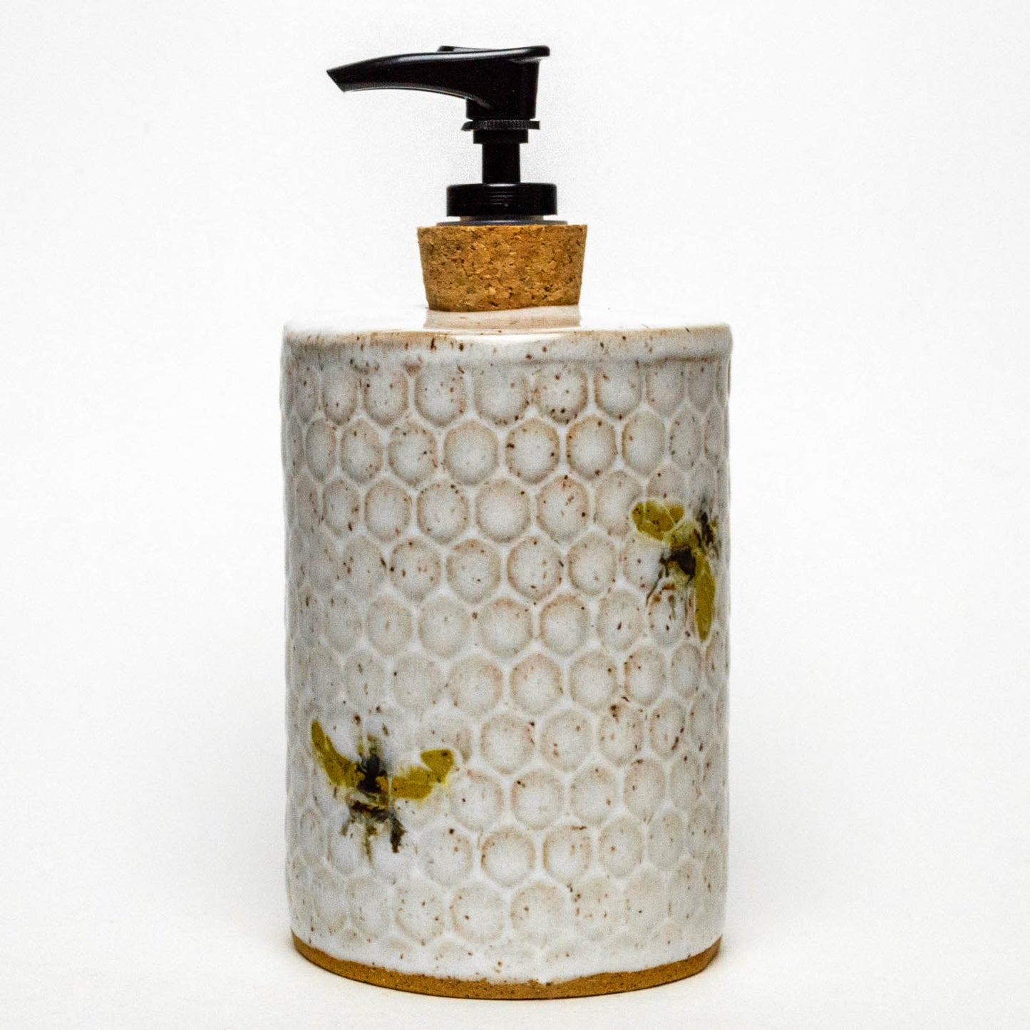 Bee Pattern White Soap/Lotion Dispenser