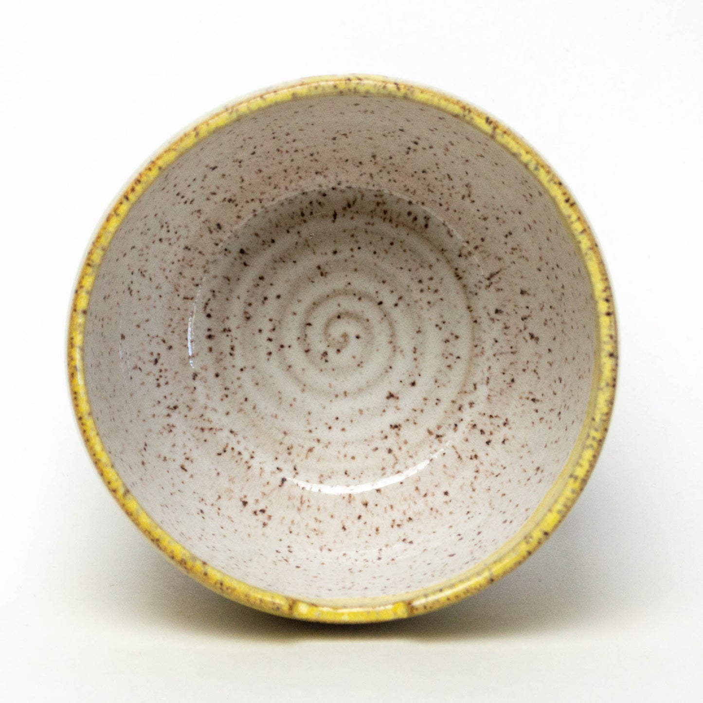 Hand Thrown Yellow & White Ramen/Rice Bowl