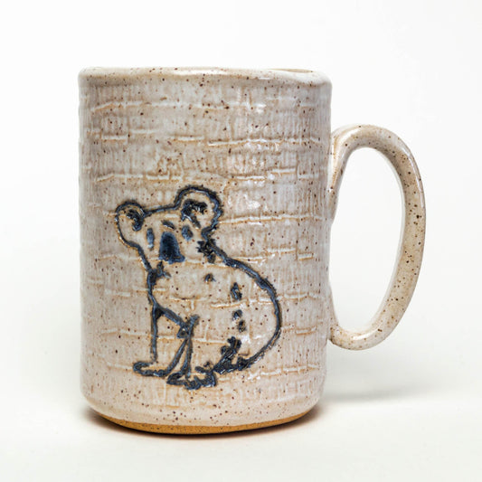 Koala Bear on White Stoneware 14oz Mug