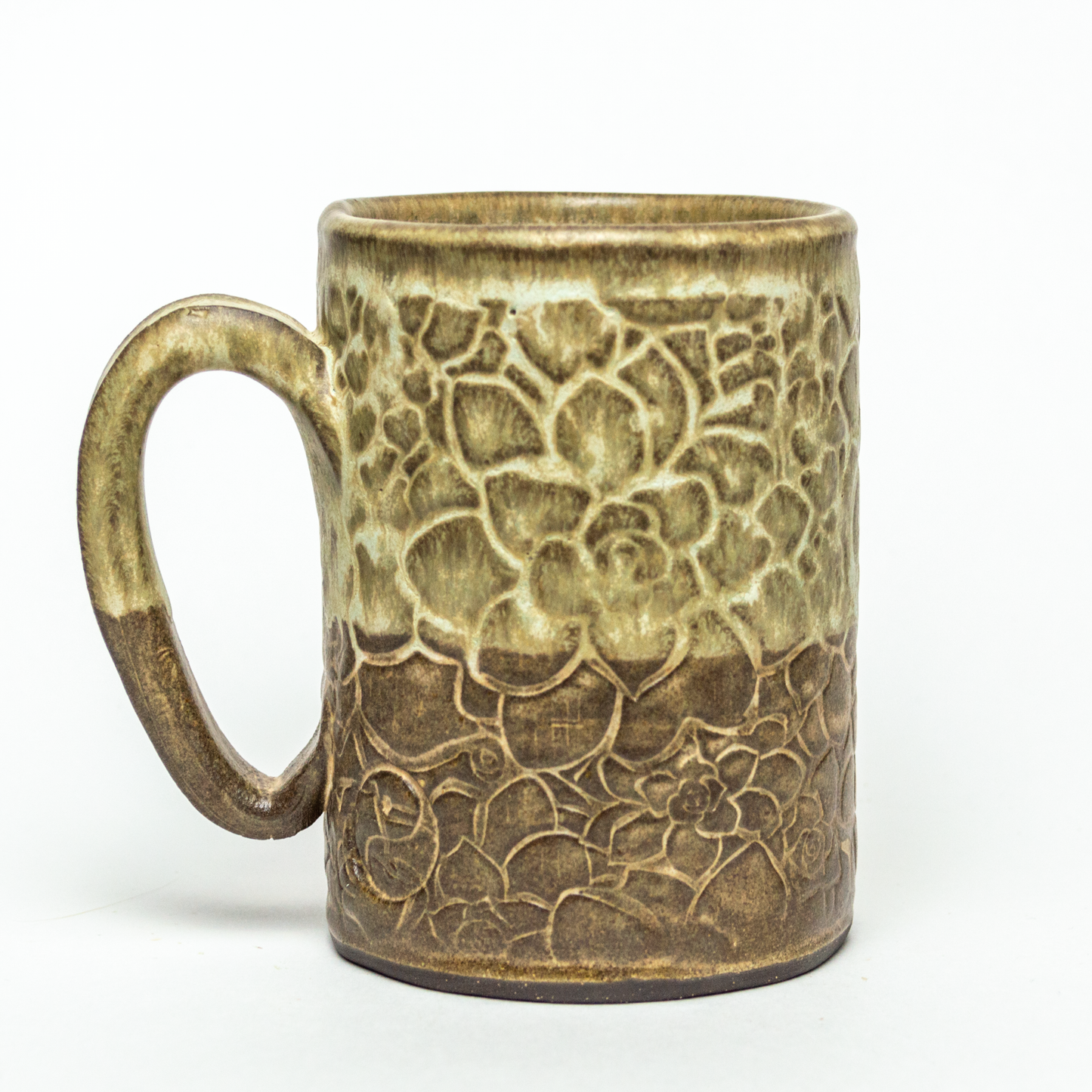 Succulent Green Stoneware 14oz Mug