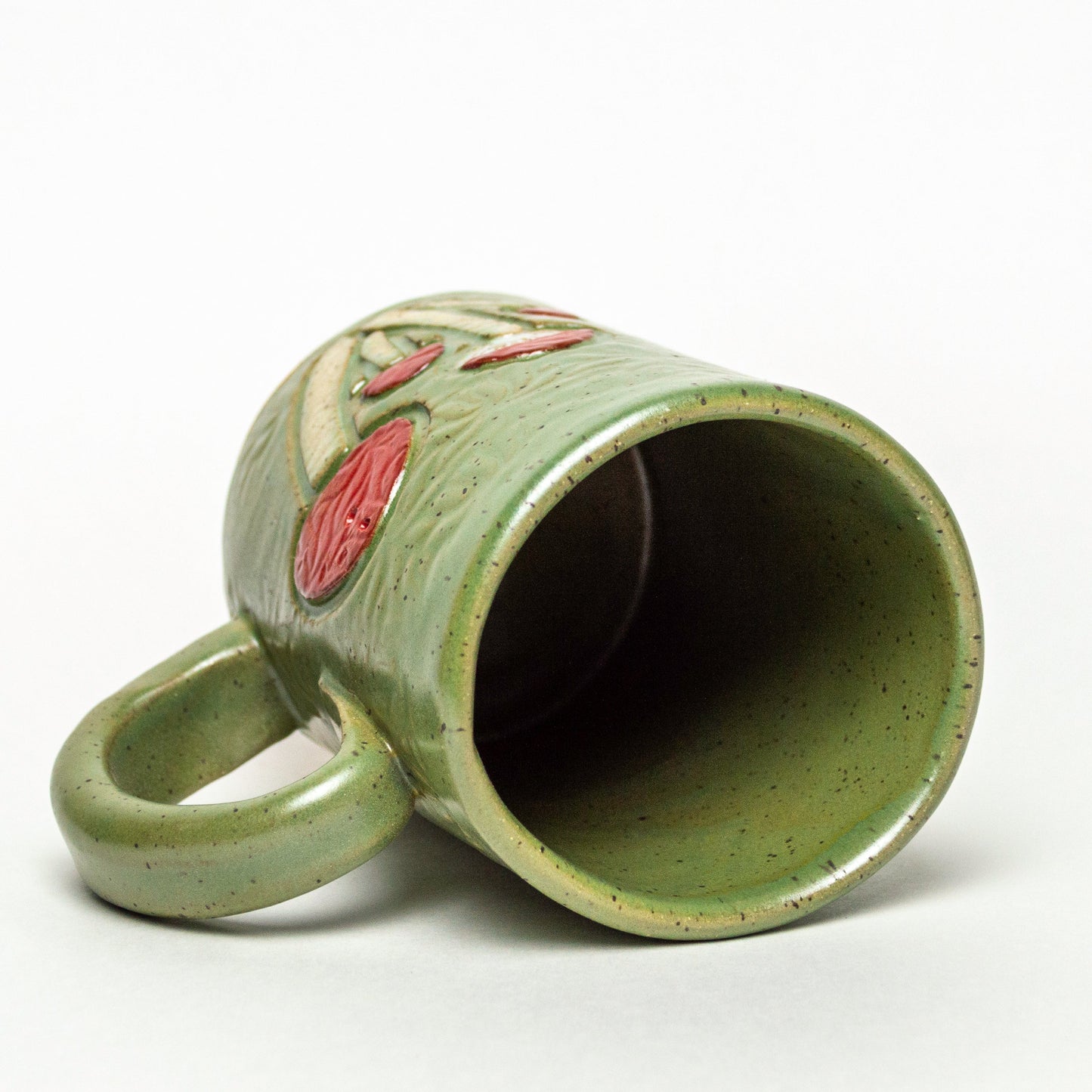 Mushroom Green 14oz Stoneware Mug