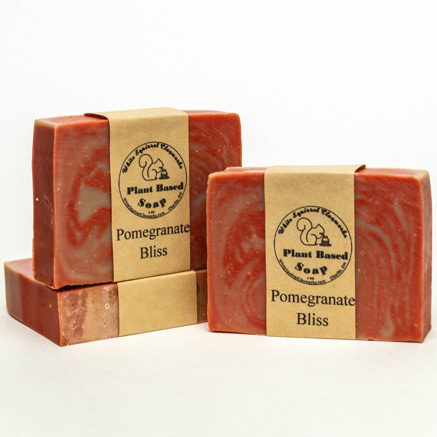 Pomegranate Bliss Handmade Vegetable Based Soap - 4oz