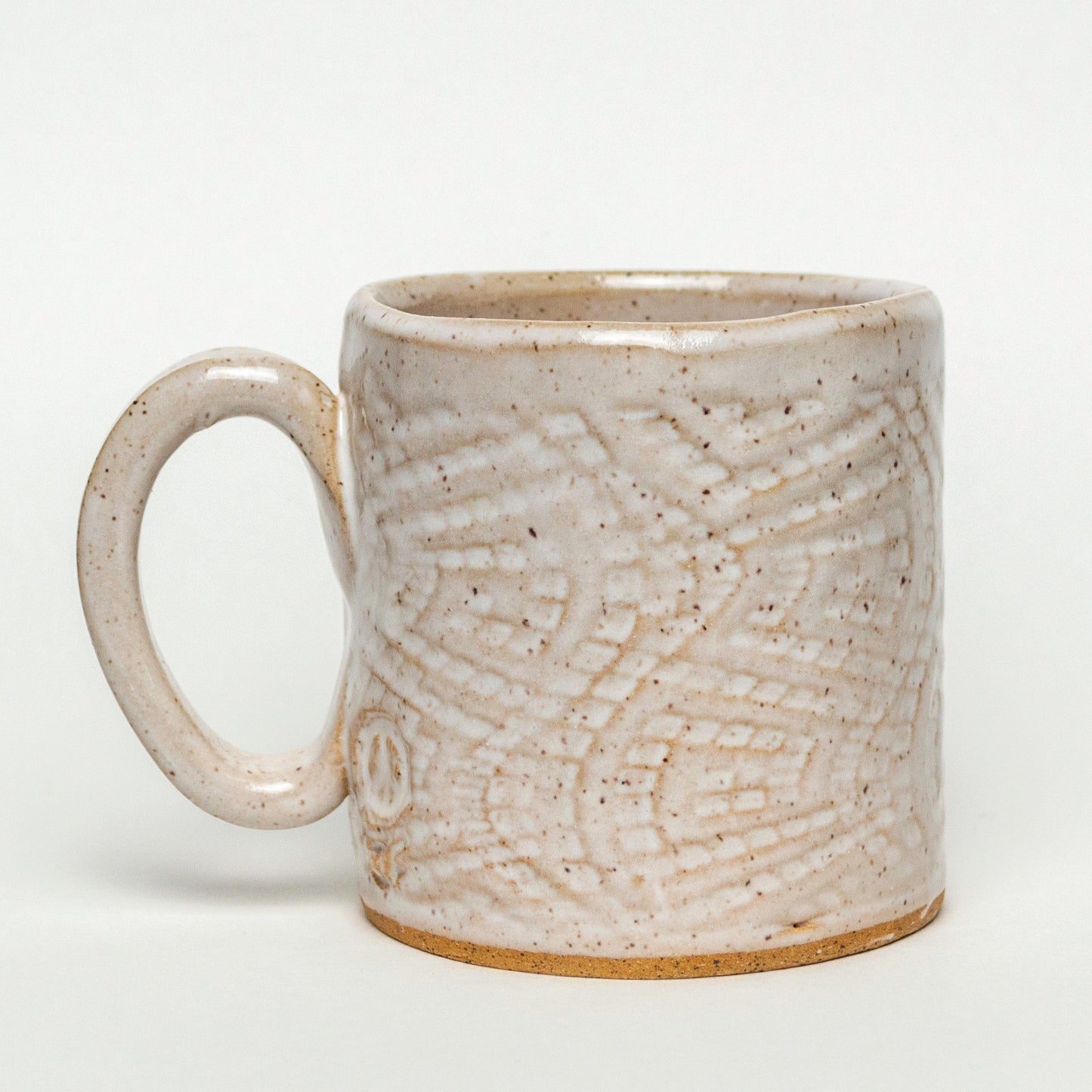 Sea Turtle on White Stoneware 10oz Mug