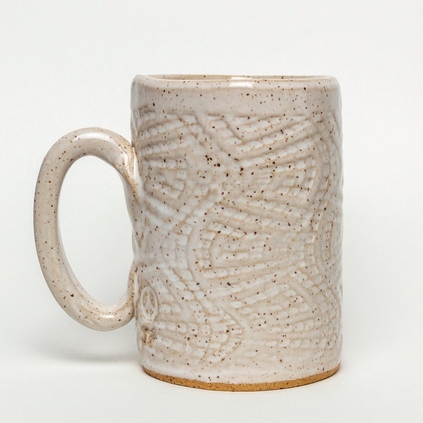 Sea Turtle White Stoneware 14oz Mug