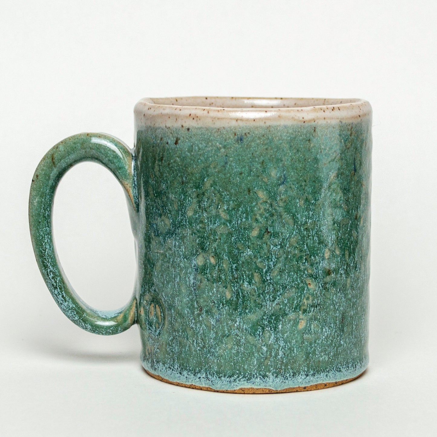 Sea Turtle Wrapped Green Stoneware 12oz Mug