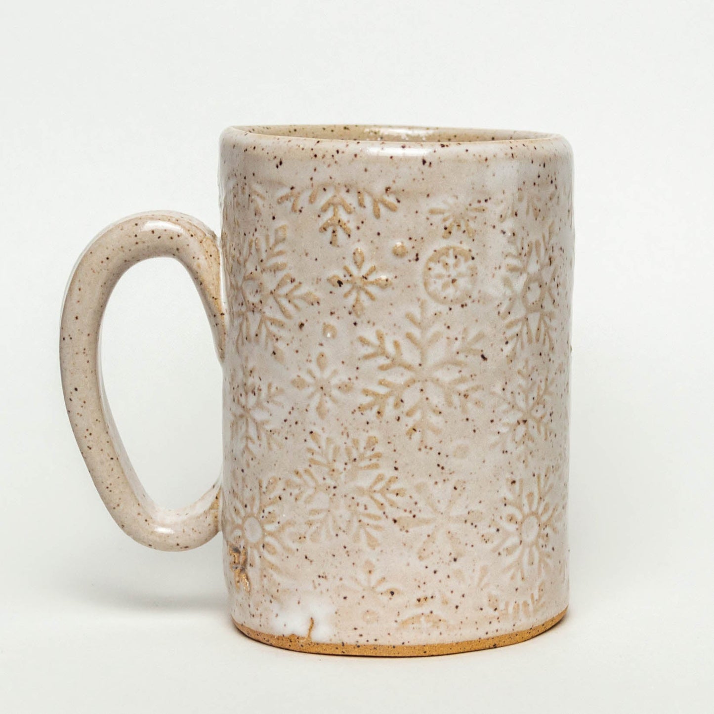 Holiday Trees on White Stoneware Mug 14oz Mug
