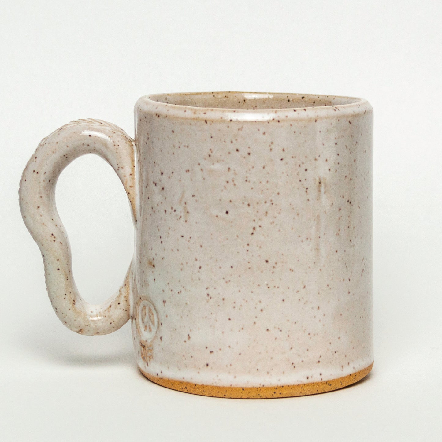 Black Tree of Life on White Stoneware 12oz Mug