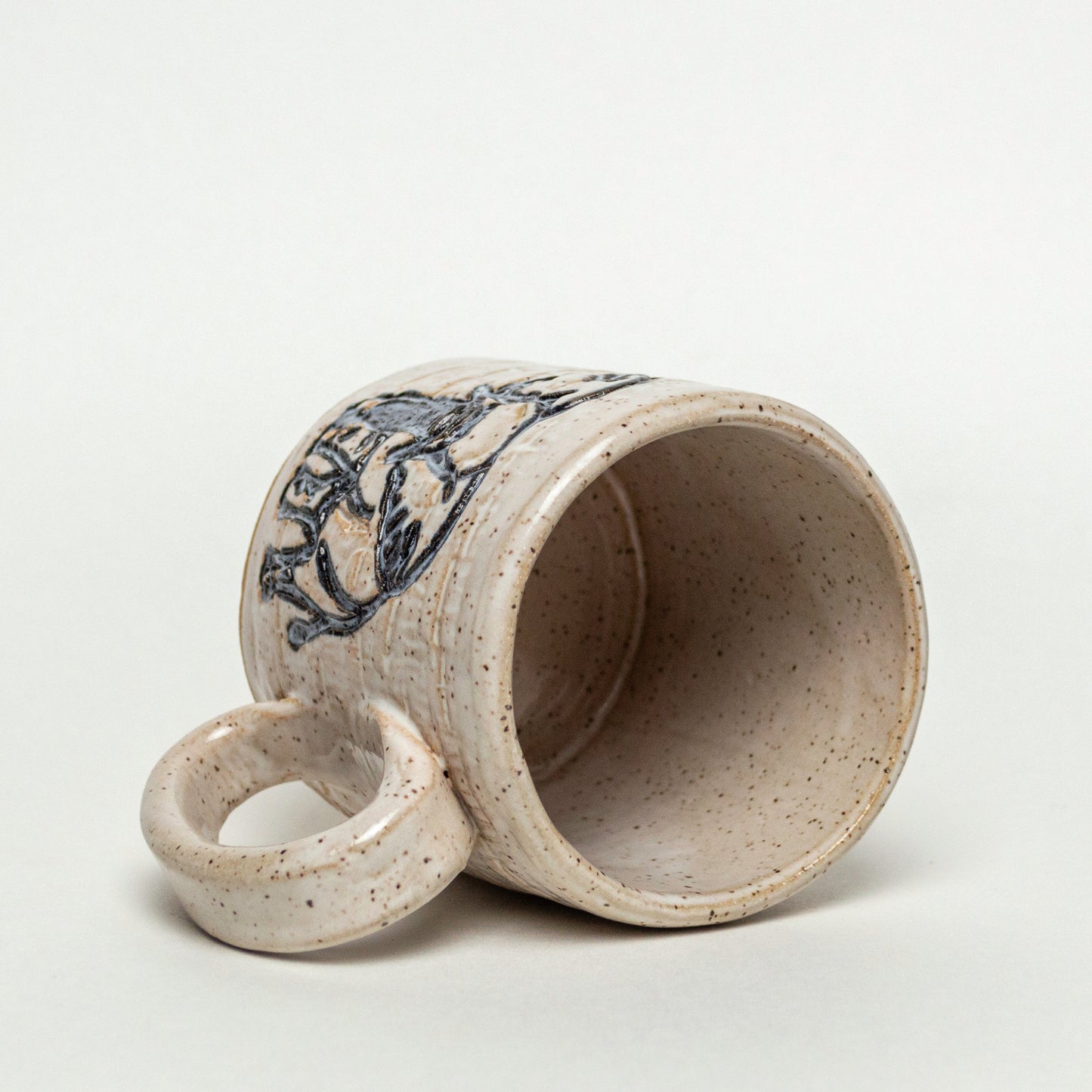 Elephant on White Stoneware 10oz Mug