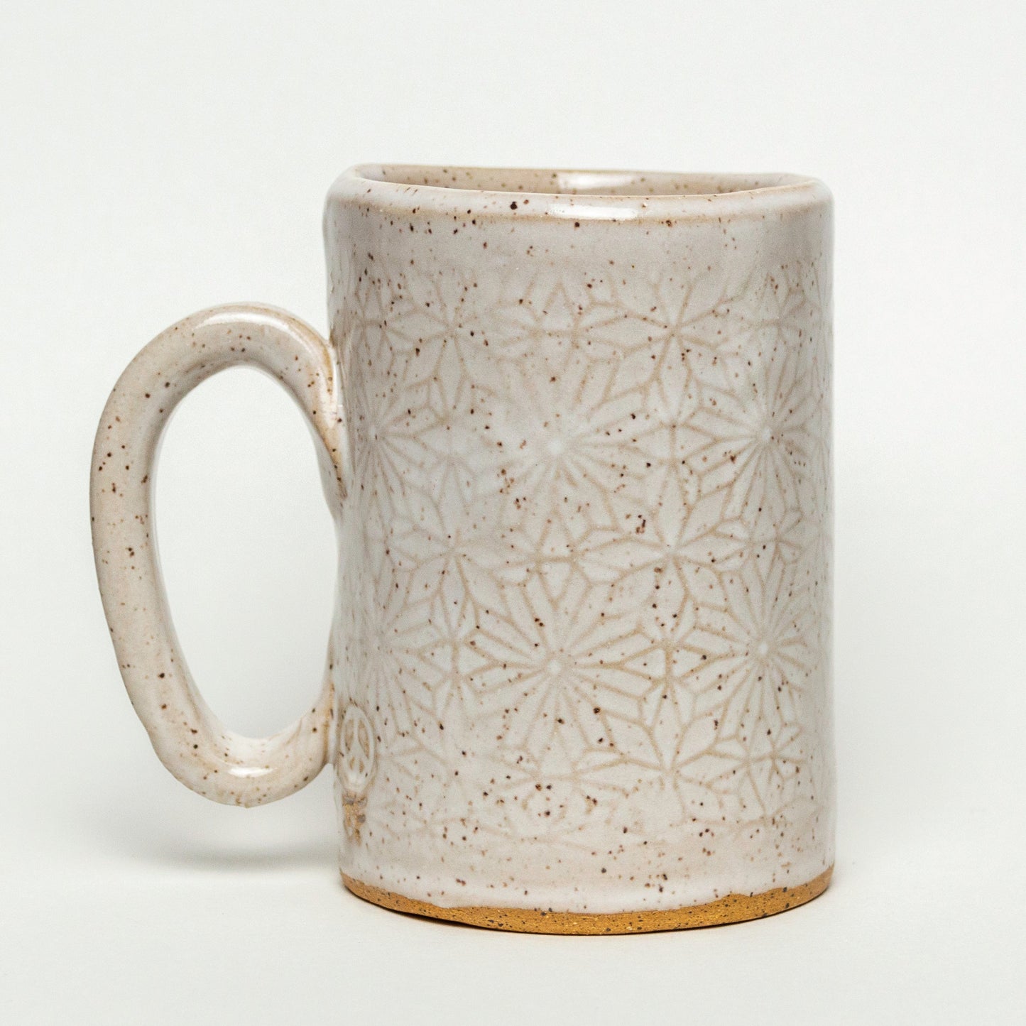 Orange Walking Cat White 14 oz Mug