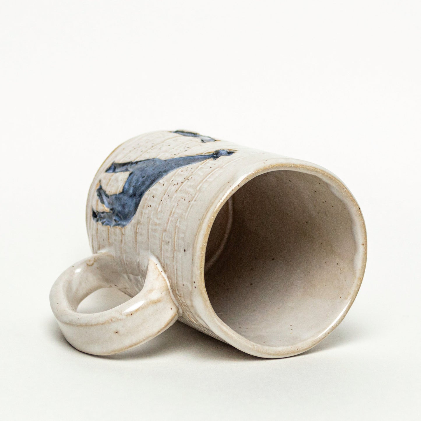 Giraffe on White Handmade Stoneware 14oz Mug