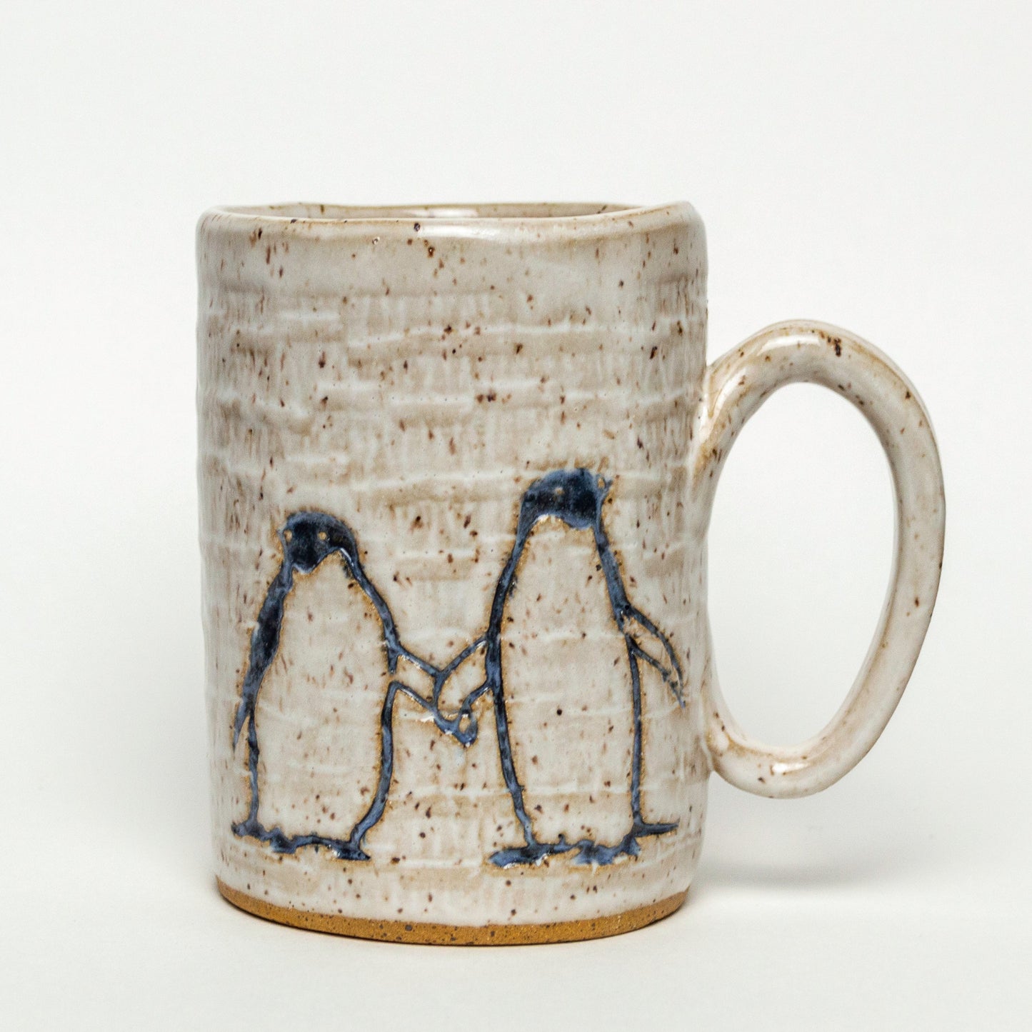 Penguin White Stoneware 14oz Mug