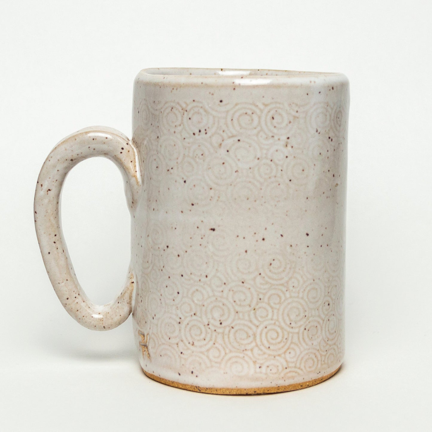 Green Alien on White 14oz Mug