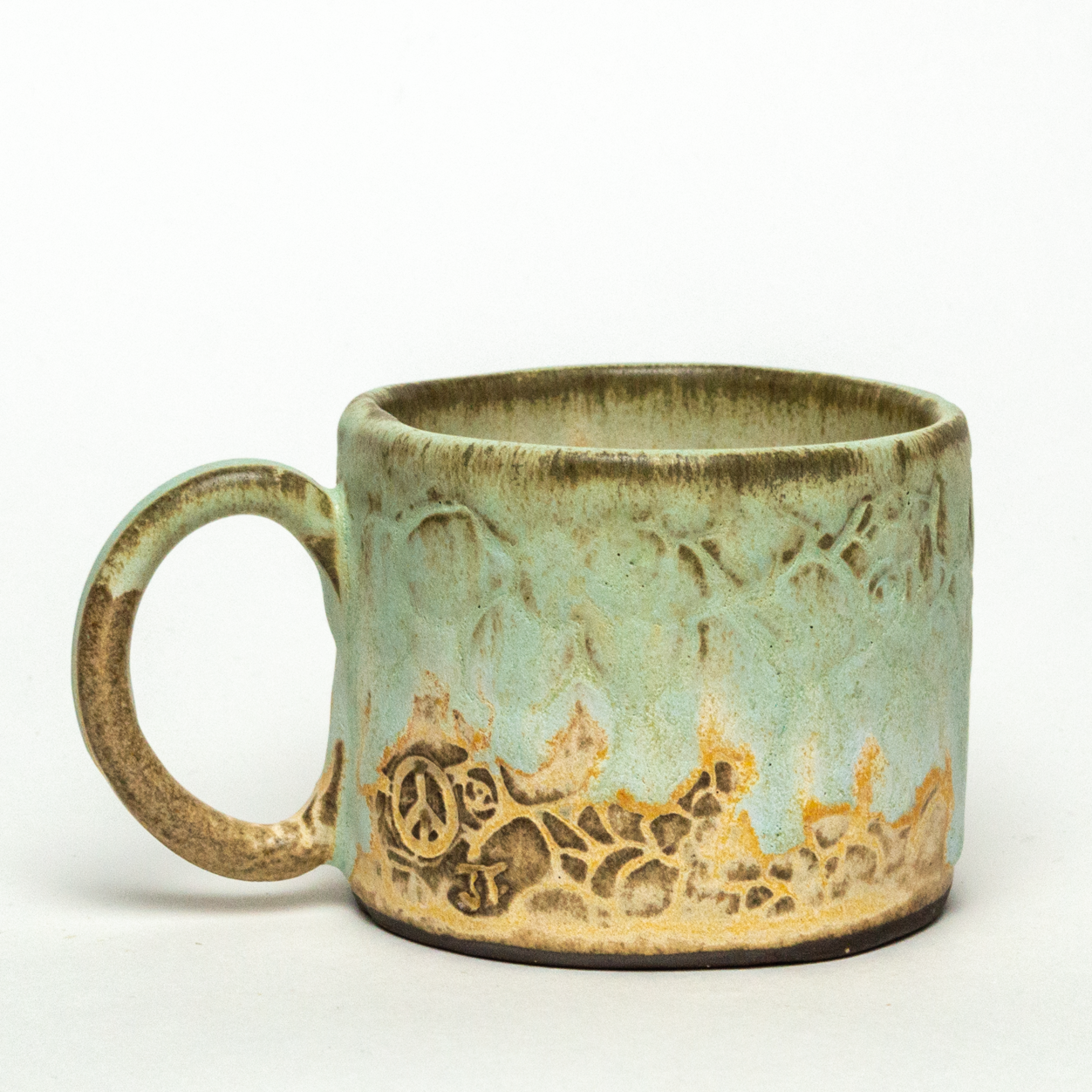 Succulent Green Stoneware 8oz Mug
