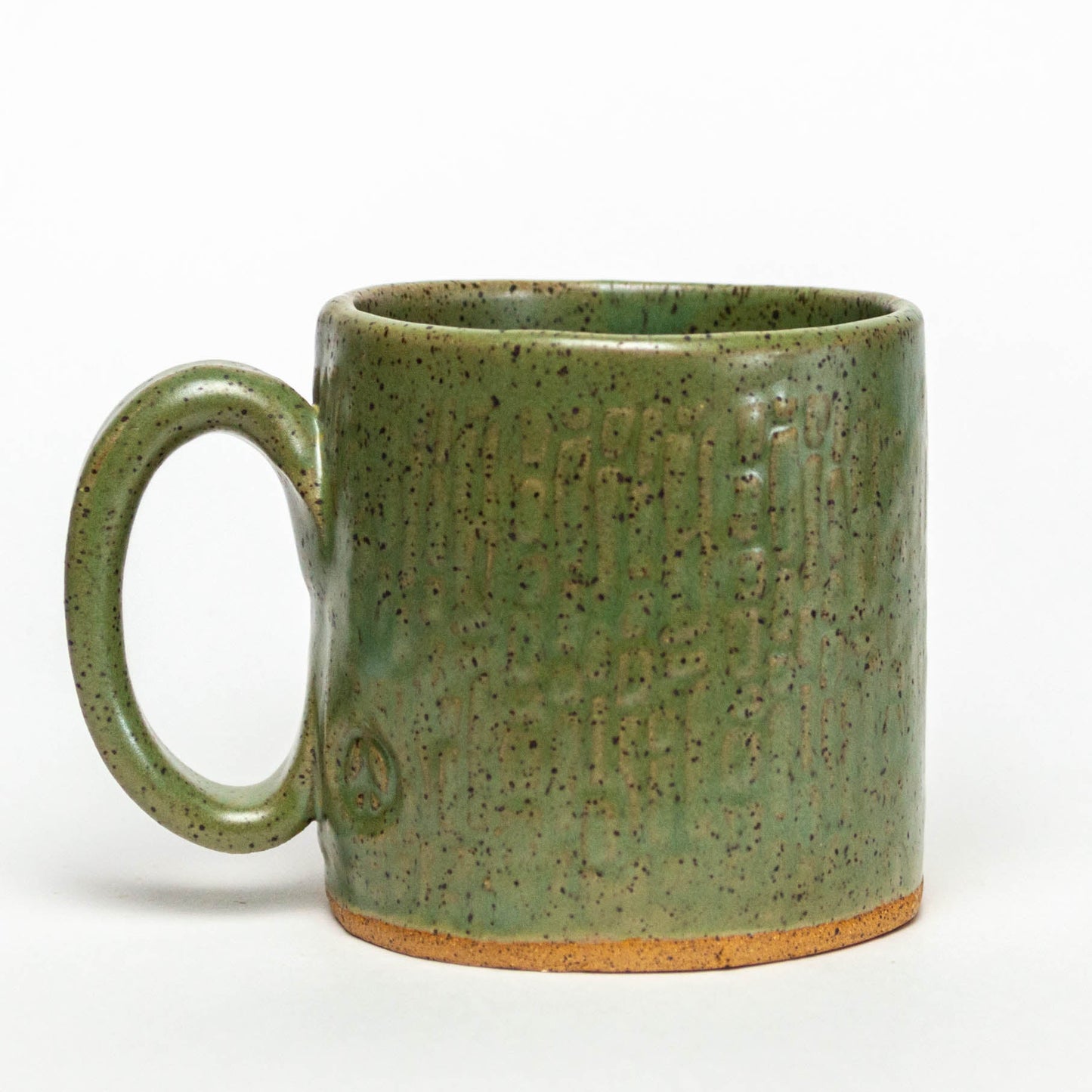 White Squirrel on Green Stoneware 10oz Mug