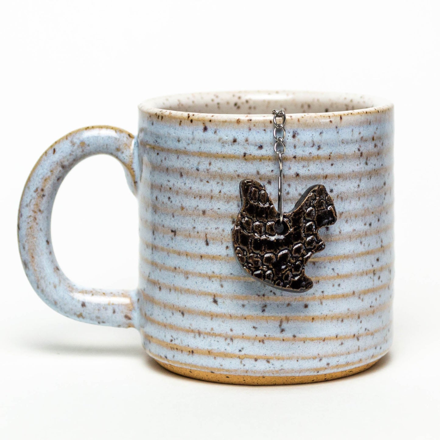 Black Squirrel ceramic Charm w/ Tea Ball Infuser