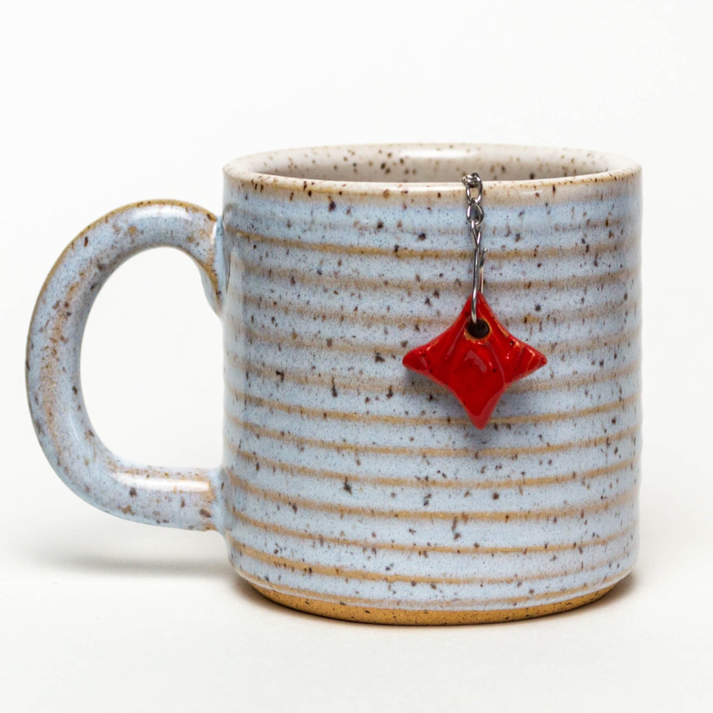Diamond Stoneware Charm on Tea Ball Infuser