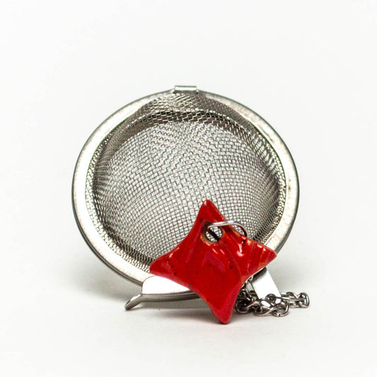 Diamond Stoneware Charm on Tea Ball Infuser