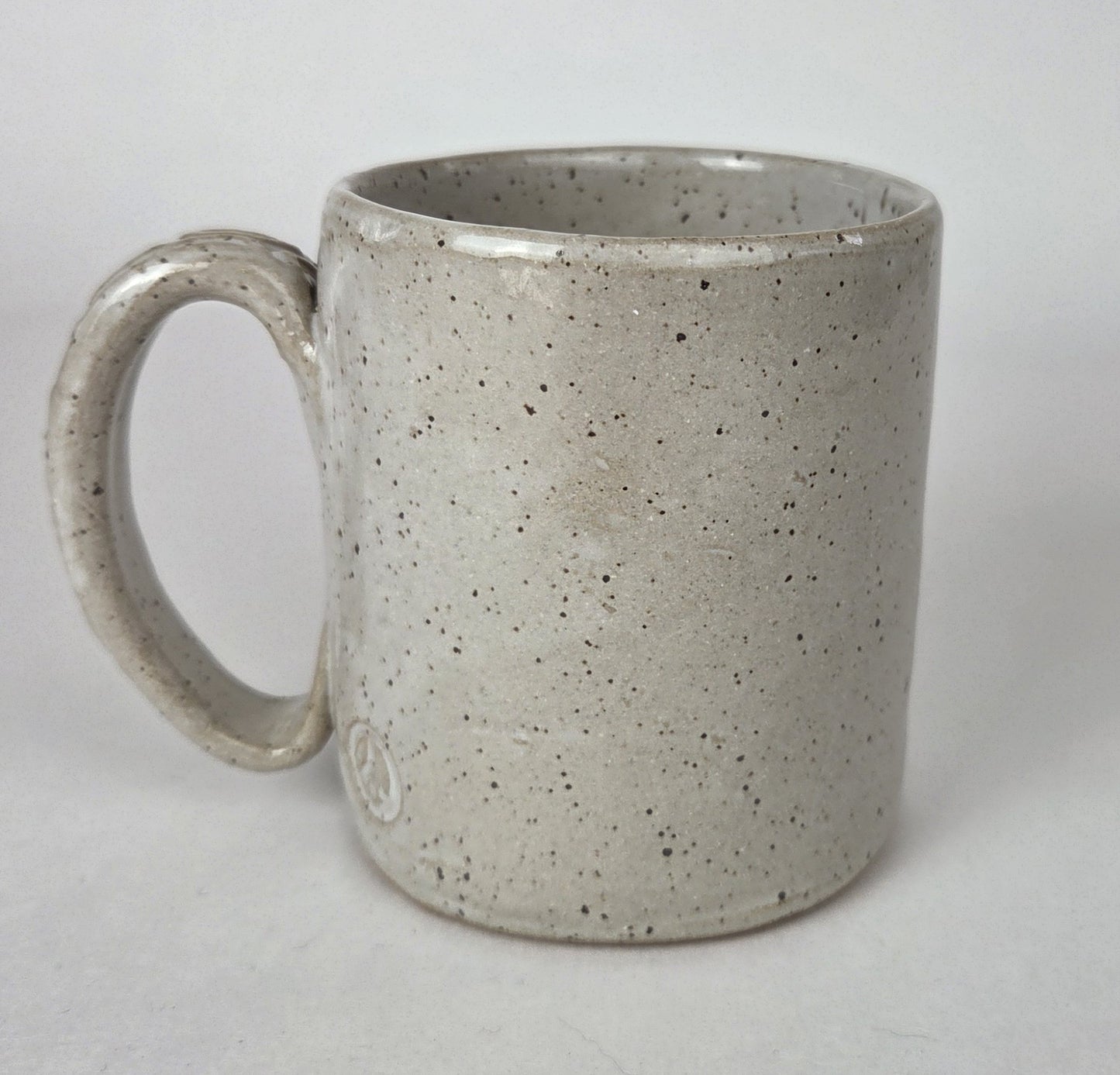 Let It Bee Pattern White Stoneware 12oz Mug