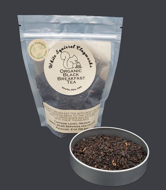Organic Black Breakfast Tea - 2oz - Home Compostable Packaging