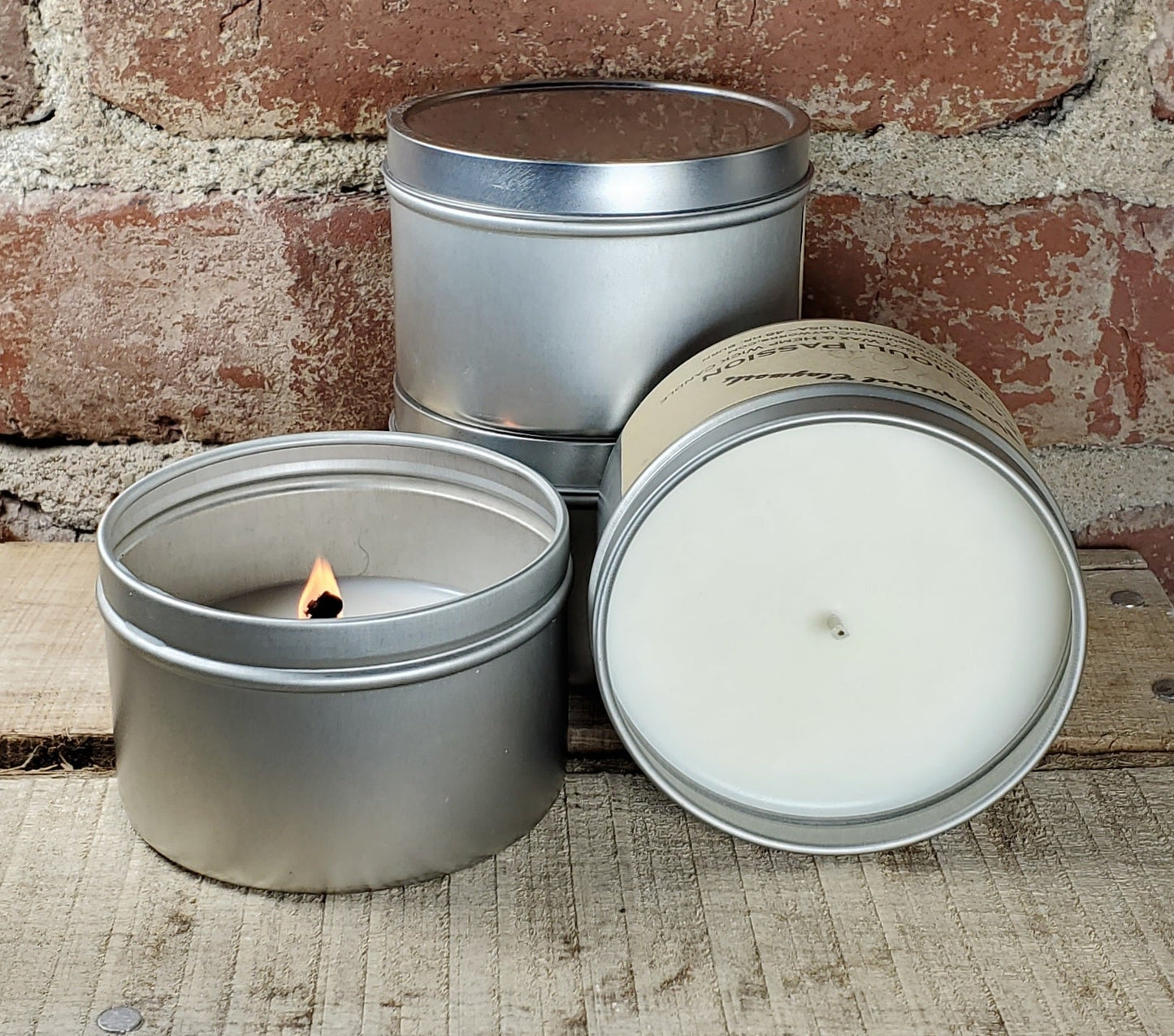 Sandalwood of India Soy Candle - 7oz Silver Tin