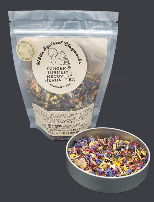 Ginger & Turmeric Tea 2oz - Home Compostable Packaging