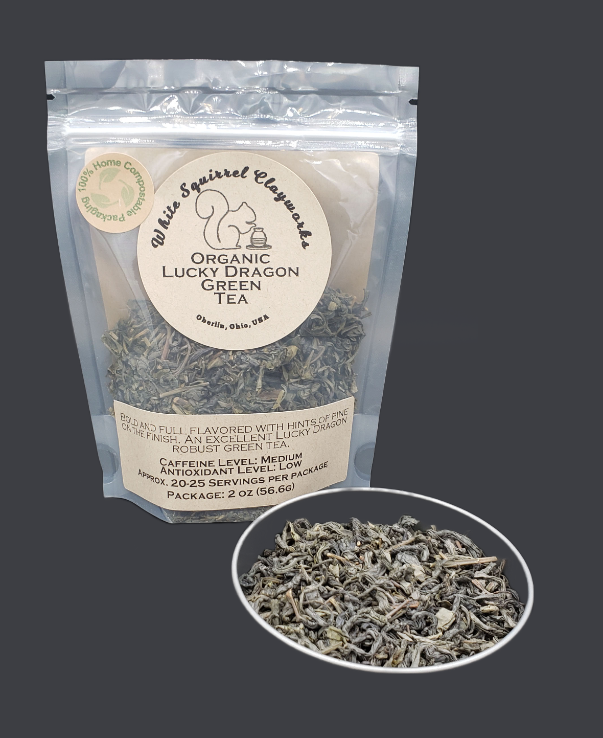 Organic Lucky Dragon Green Tea - 2oz