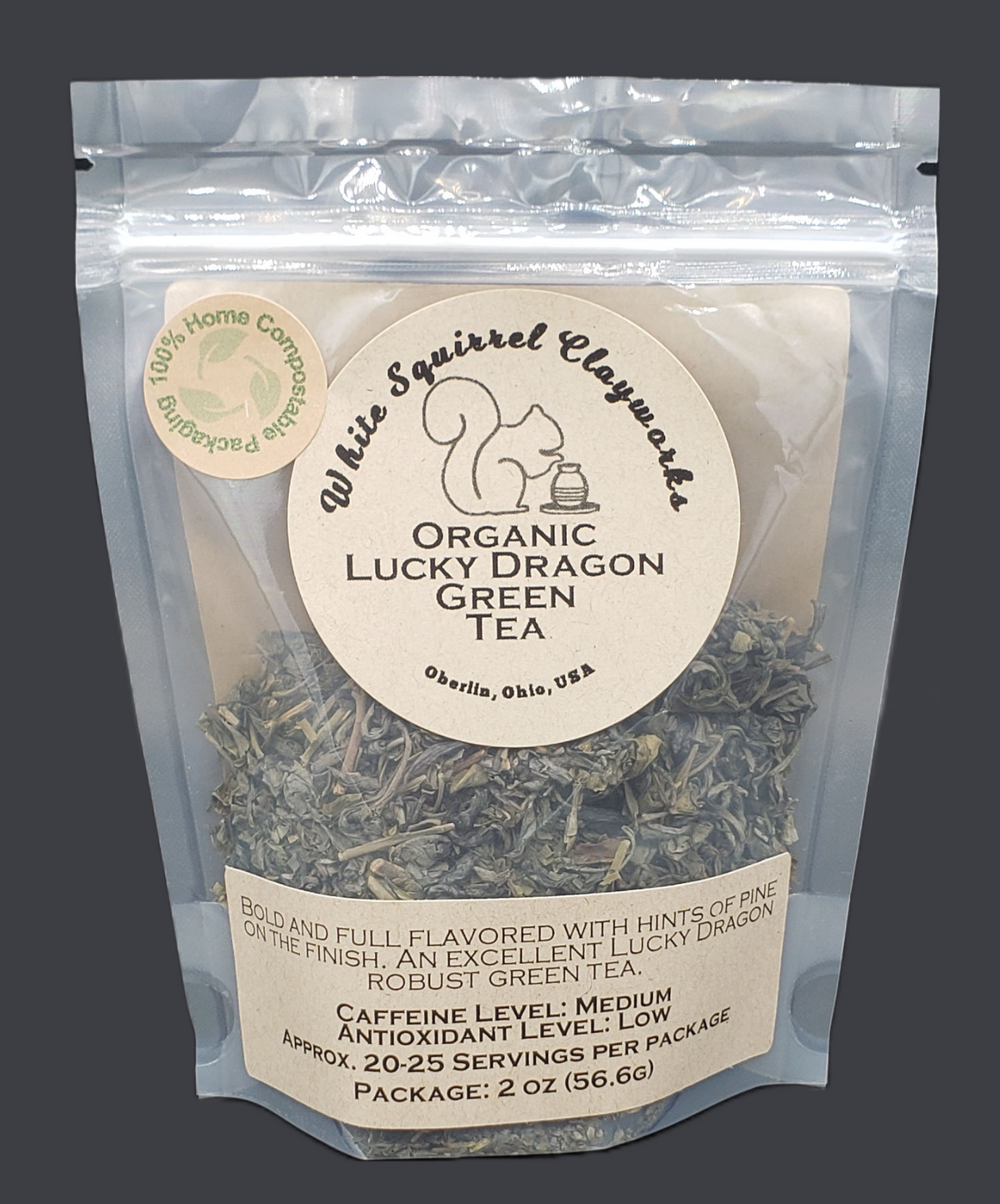 Organic Lucky Dragon Green Tea - 2oz