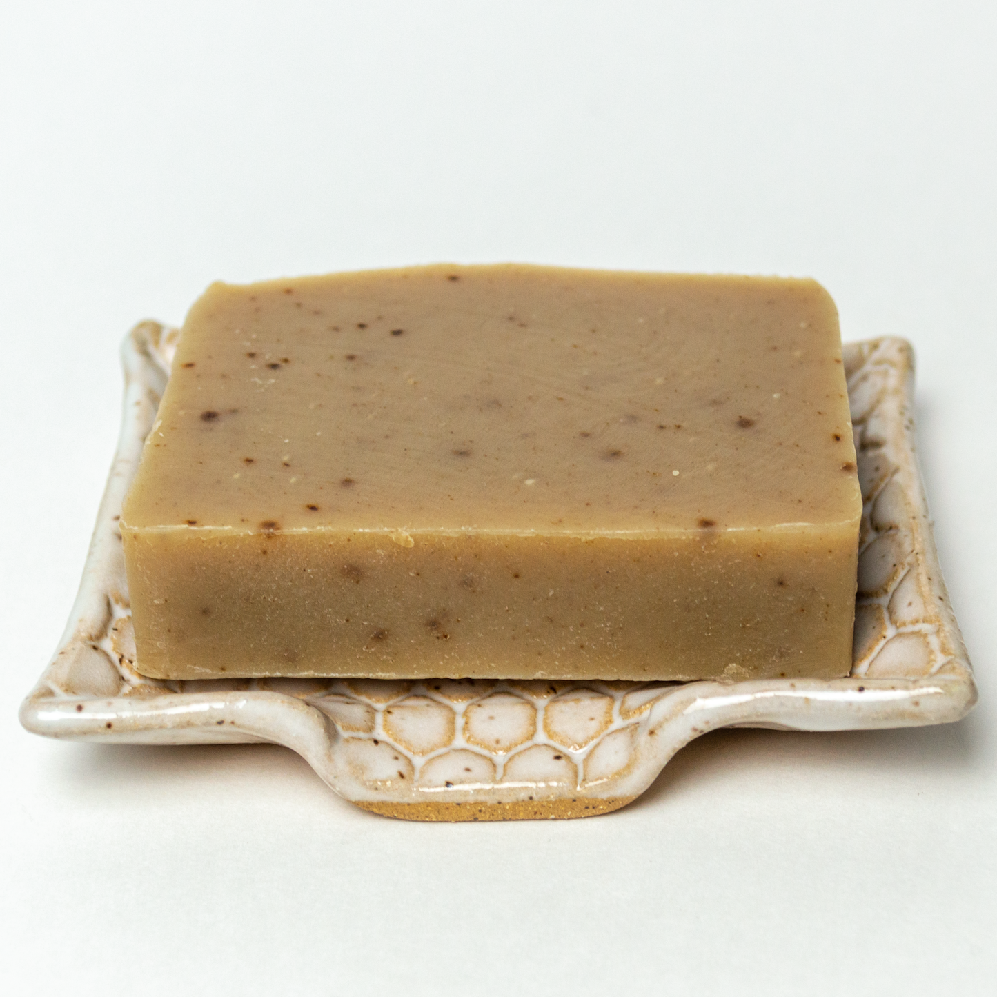 Bee Pattern White Soap Dish