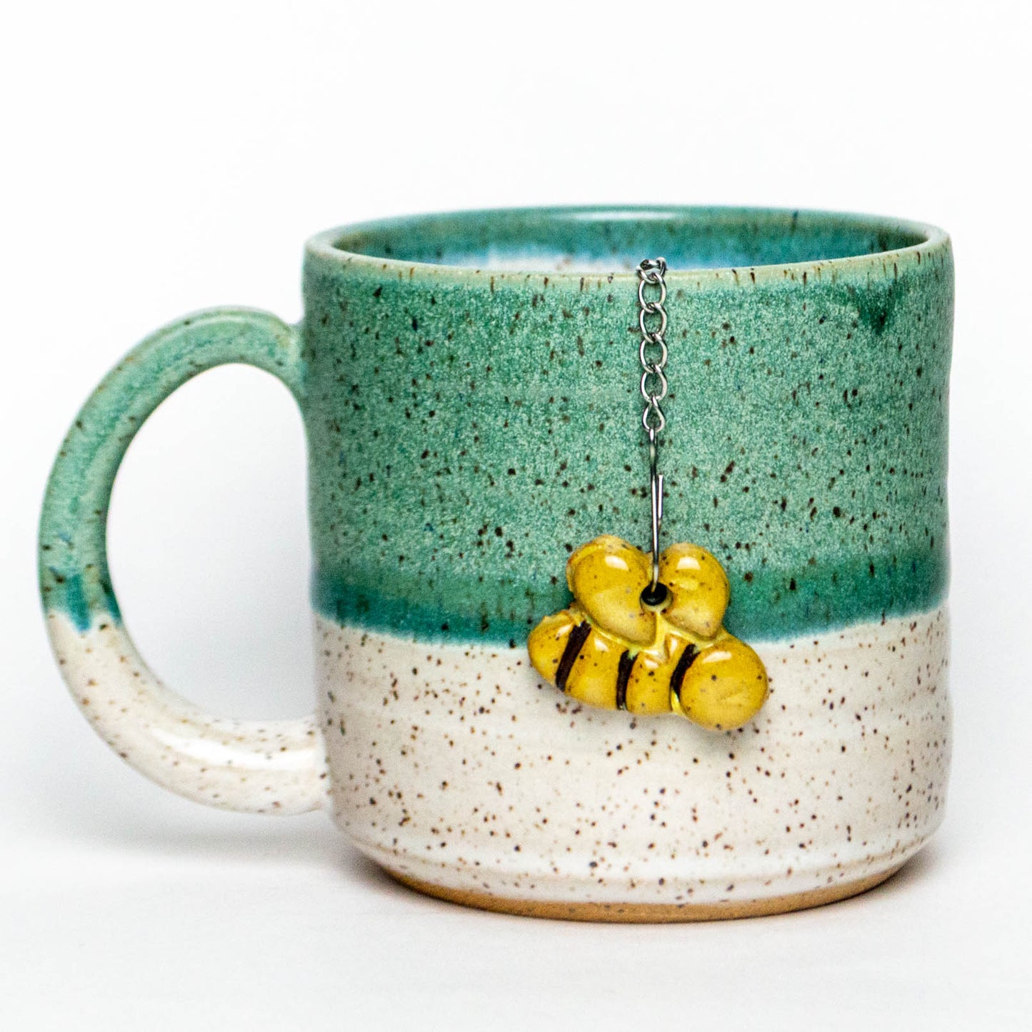 Bee Stoneware Charm w/ Tea Ball Infuser
