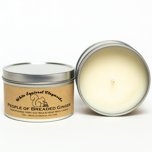 People of Breaded Ginger Soy Candle - 7oz - Silver Tin