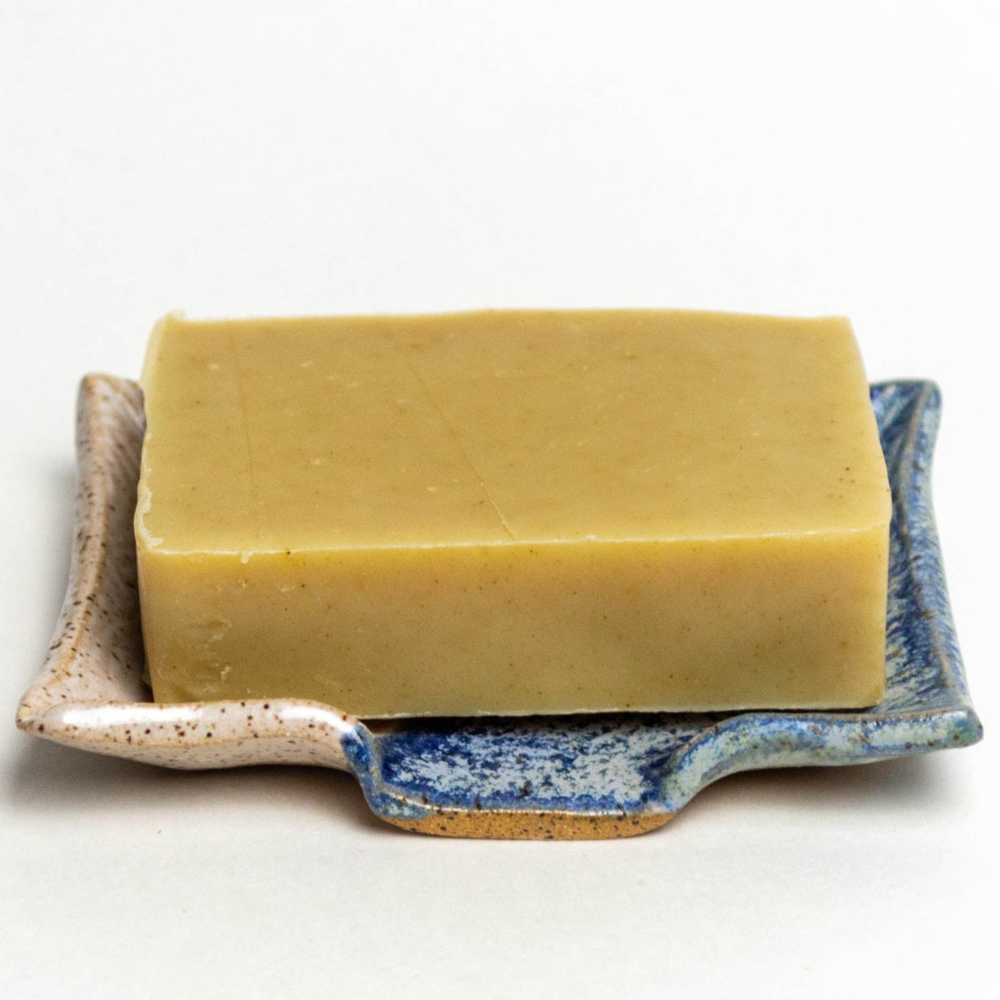 Blue & White Spiral Pattern Soap Dish