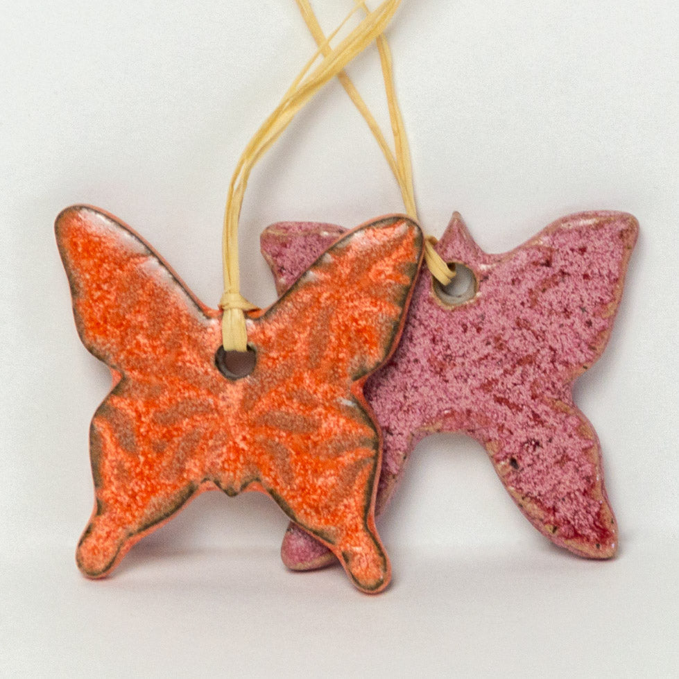 Butterfly Stoneware Ornament (Choice of Color)