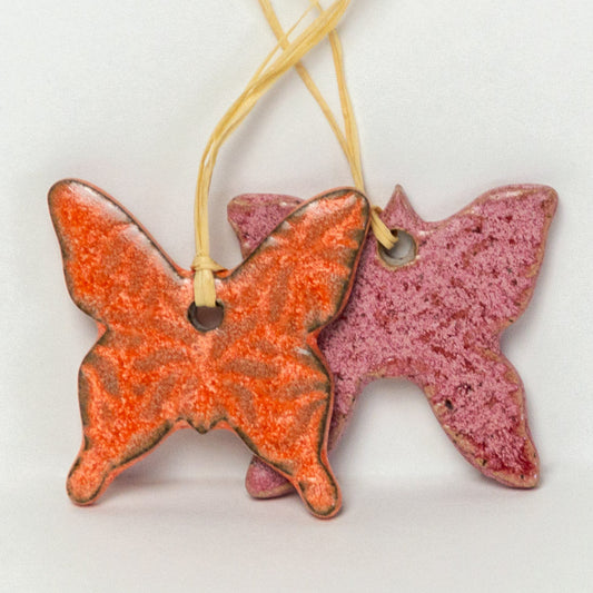 Butterfly Stoneware Ornament (Choice of Color)