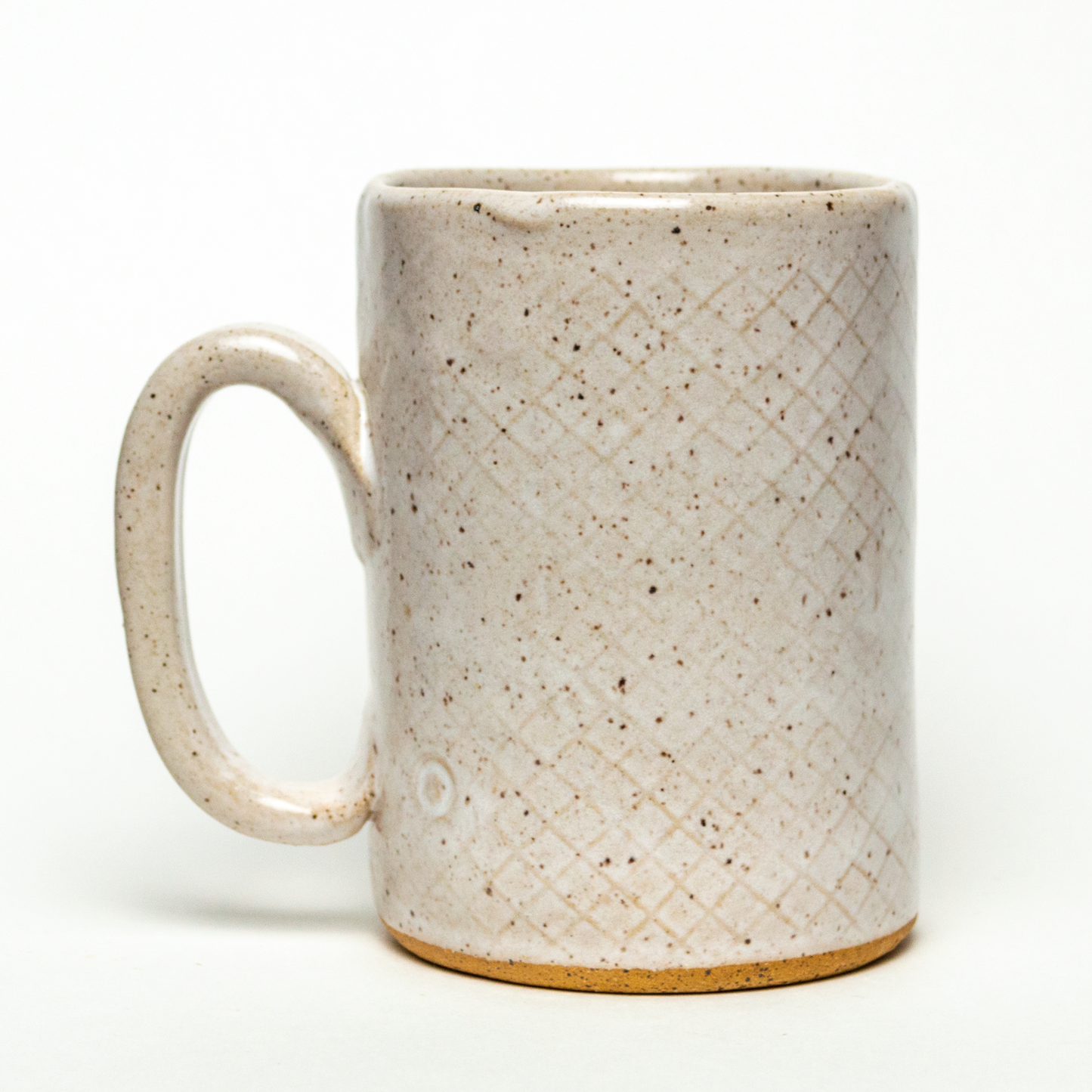 Cardinal on White Stoneware 14oz Mug