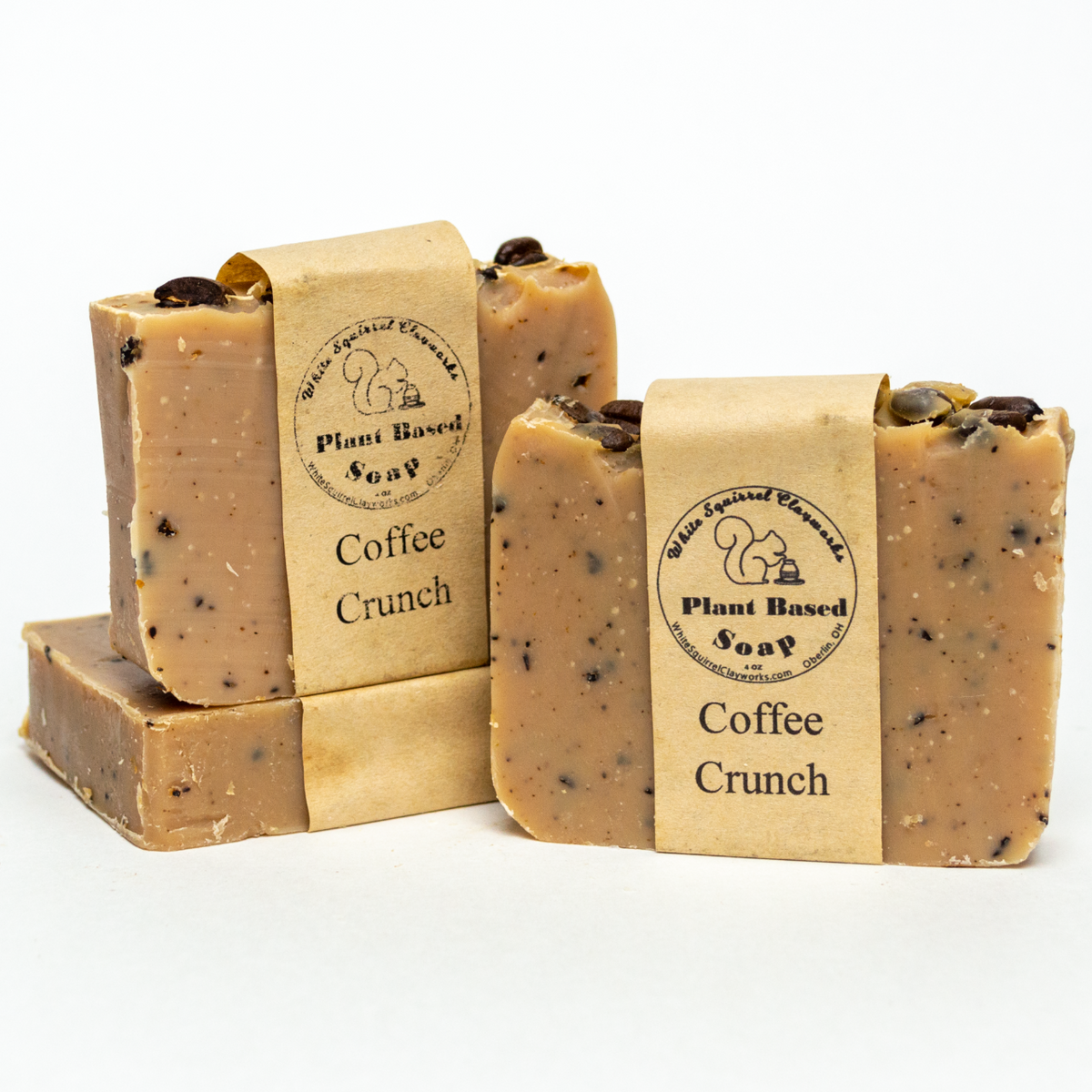 Coffee Crunch - Handmade Vegetable Based Soap -4oz